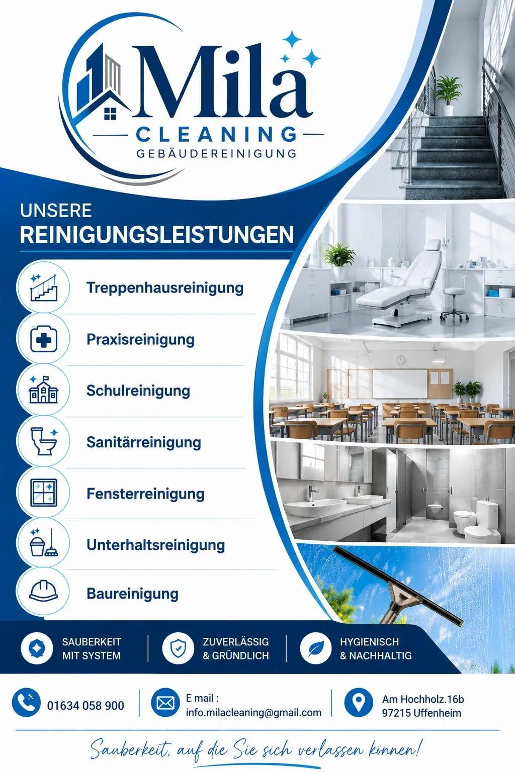 Leistungsübersicht von Mila Cleaning